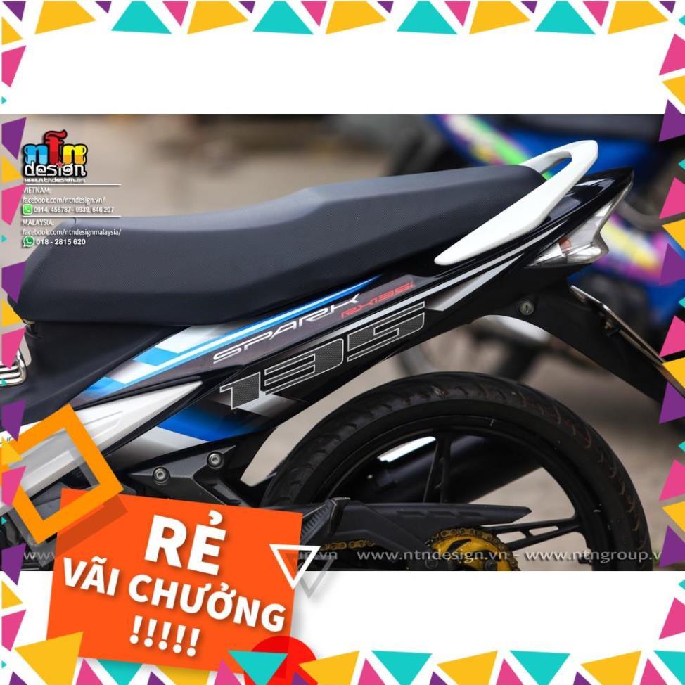 Tem Rời Exciter 2009 Mẫu Spark Trắng Xanh Đen
