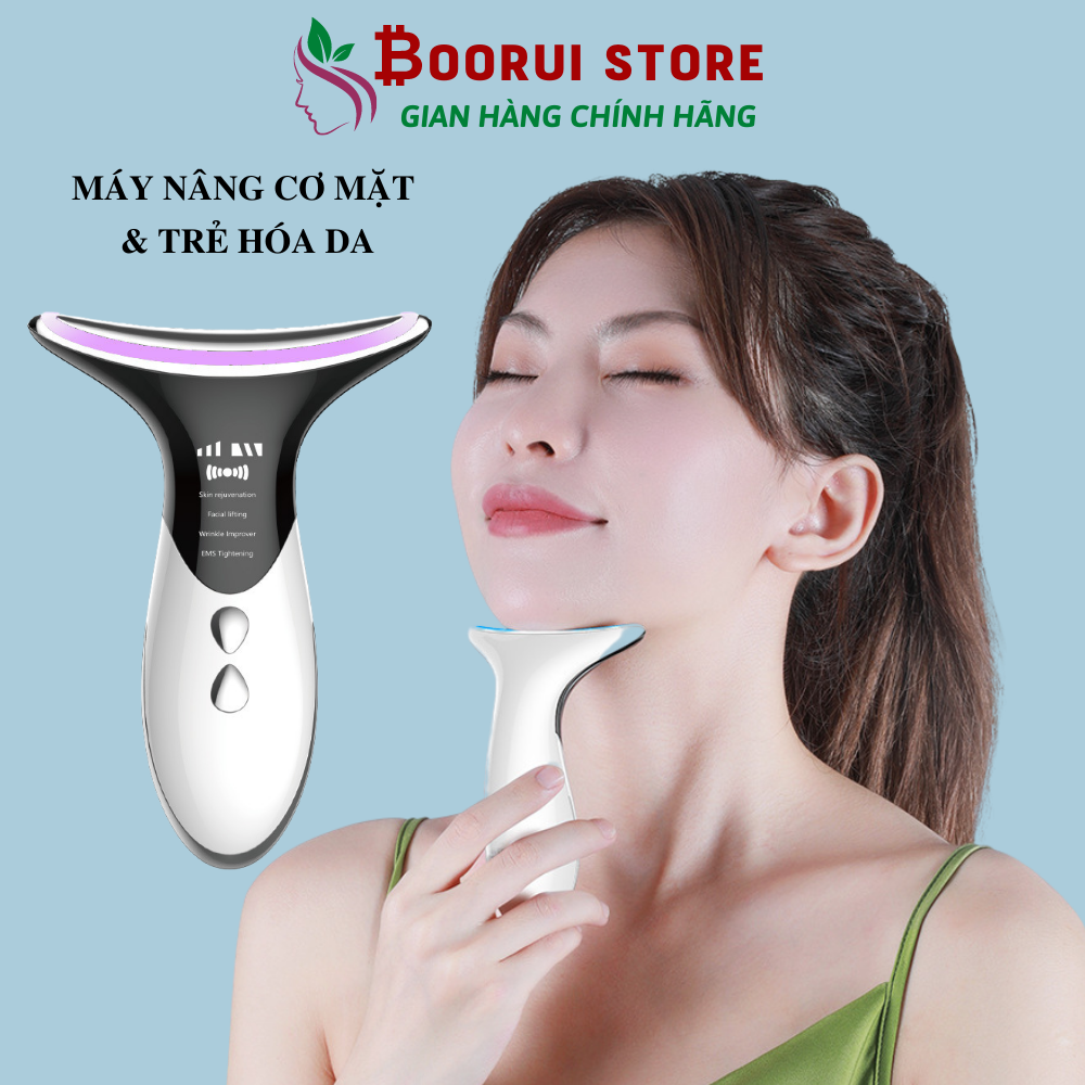 Máy nâng cơ mặt Boorui MJY2032 - Máy đẩy tinh chất bằng ánh sáng kết hợp điện châm EMS, tăng sinh collagen, làm sạch thu nhỏ lỗ chân lông trẻ hóa làn da, chăm sóc da chuyên nghiệp - Phiên bản tiếng anh