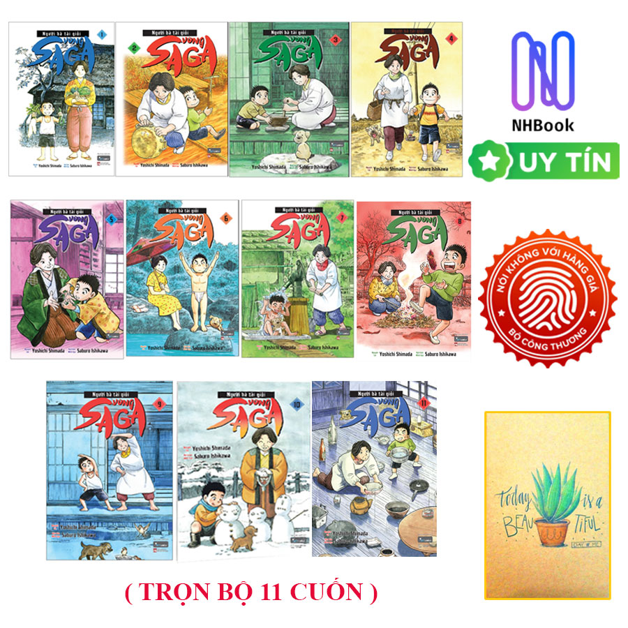 Combo Sách - Người Bà Tài Giỏi Vùng Saga - Trọn Bộ 11 Cuốn - SkyComics ( Tặng Kèm Sổ Tay Xương Rồng )