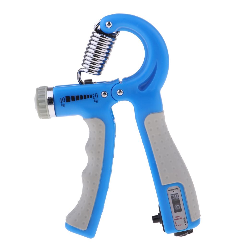 Adjustable Hand Grip Strengthener Exerciser Forearm Gripper    Blue