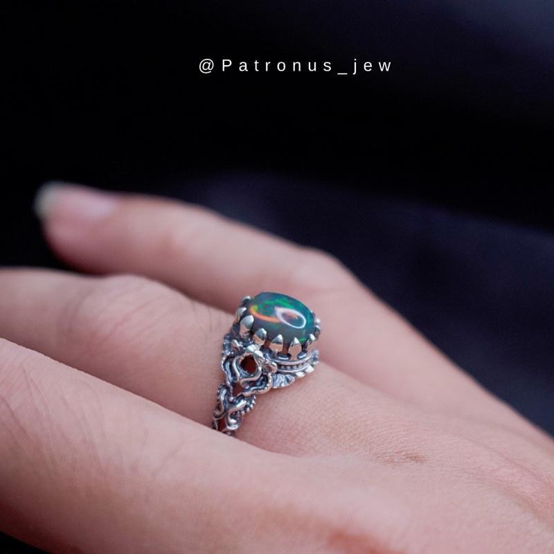 Nhẫn Black Opal Vintage NBOV22A Patronus
