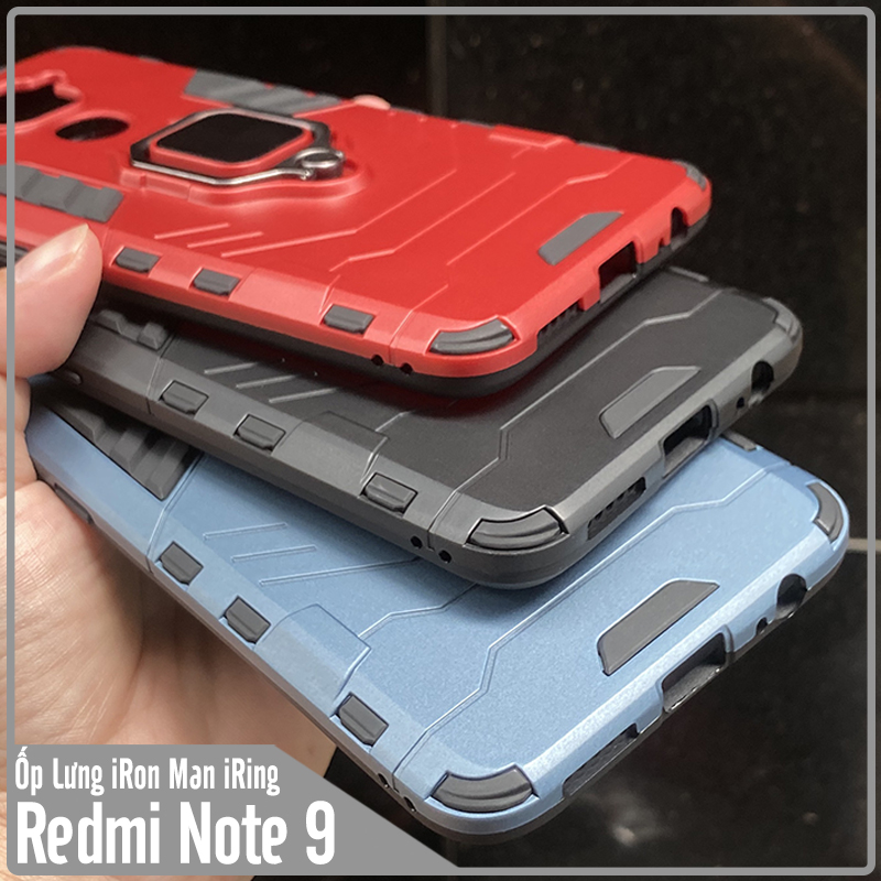 Ốp lưng cho Xiaomi Redmi Note 9 - Redmi 10X 4G iRON - MAN IRING Nhựa PC cứng viền dẻo chống sốc