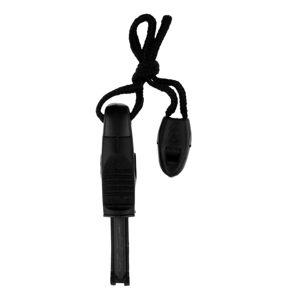 Outdoor Hunting Camping Mini Pocket Telescopic Magnesium Flint Fire Stone Fire Striker Starter with Wrist Strap Emergency Kit