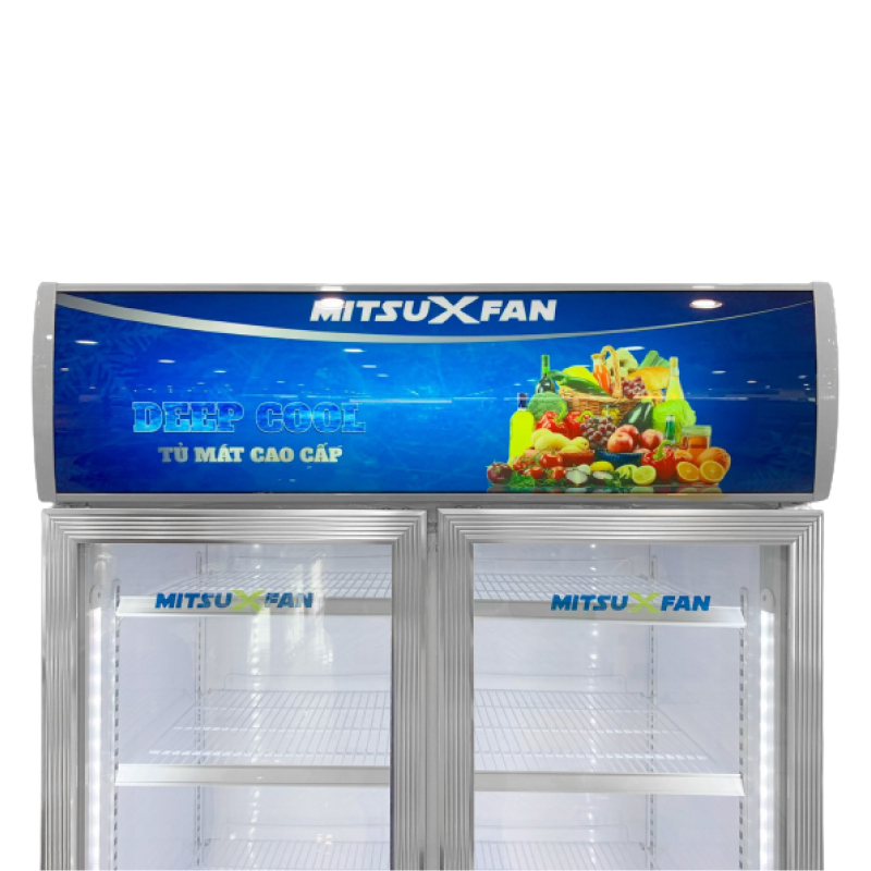 Tủ Mát 2 Cửa Cao Cấp MITSUXFAN MSSC-1099FWDE 1050 Lít, Inverter Siêu Tiết Kiệm Điện, Kính Cường Lực Kép, ROLLFIN 100% Đồng, Tủ Mát Đôi  Công Nghệ LOW-E Không Bám Tuyết, Không Đọng Sương, MSSC1099FWDE - Giao Miễn Phí TP.HCM &amp; Lân Cận, Hàng Chính Hãng