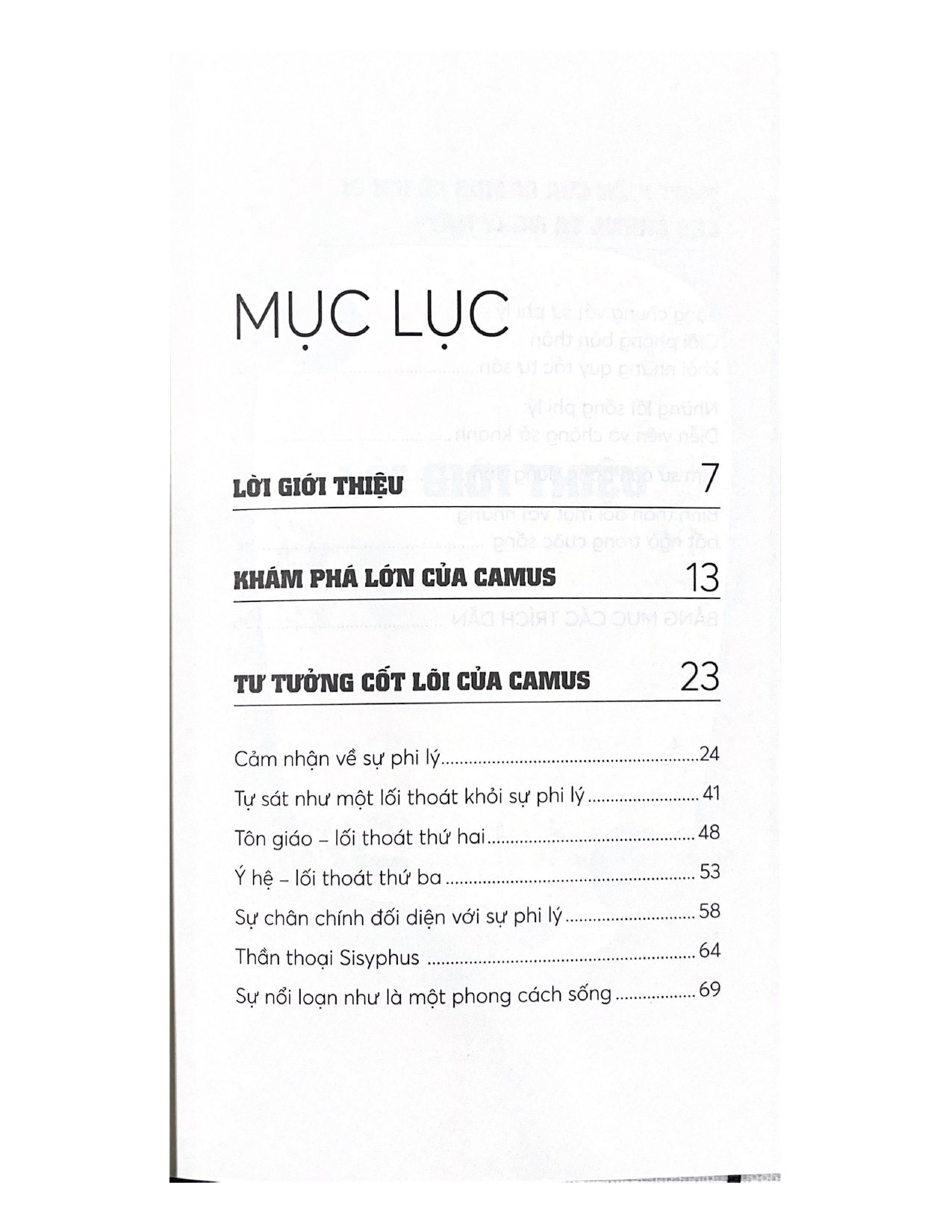 Những Nhà Tư Tưởng Lớn - Camus Trong 60 Phút - Vanlangbooks