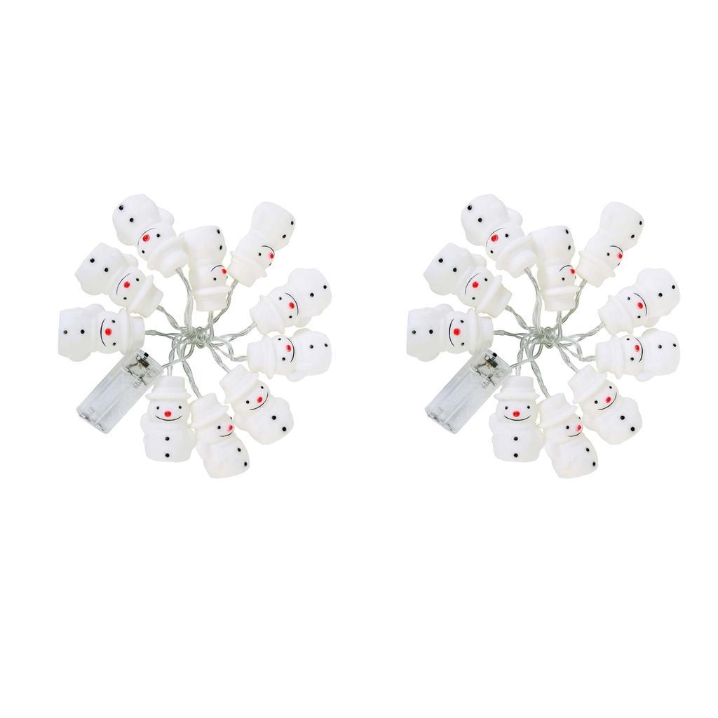 BZ988 10LED Battery Power Snowman - shaped Fairy String Lights