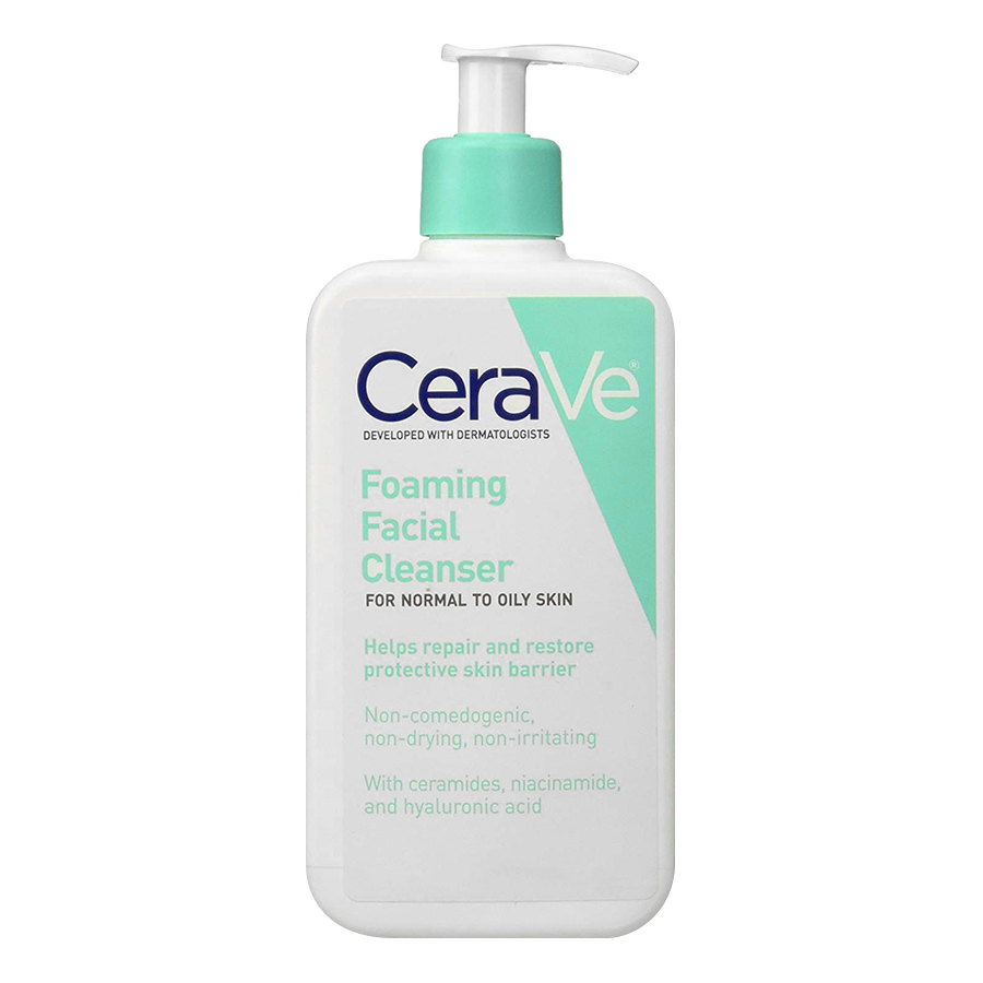 Sữa Rửa Mặt Dịu Nhẹ Cho Da Thường Đến Da Dầu Cerave Foaming Facial Cleanser (355ml)