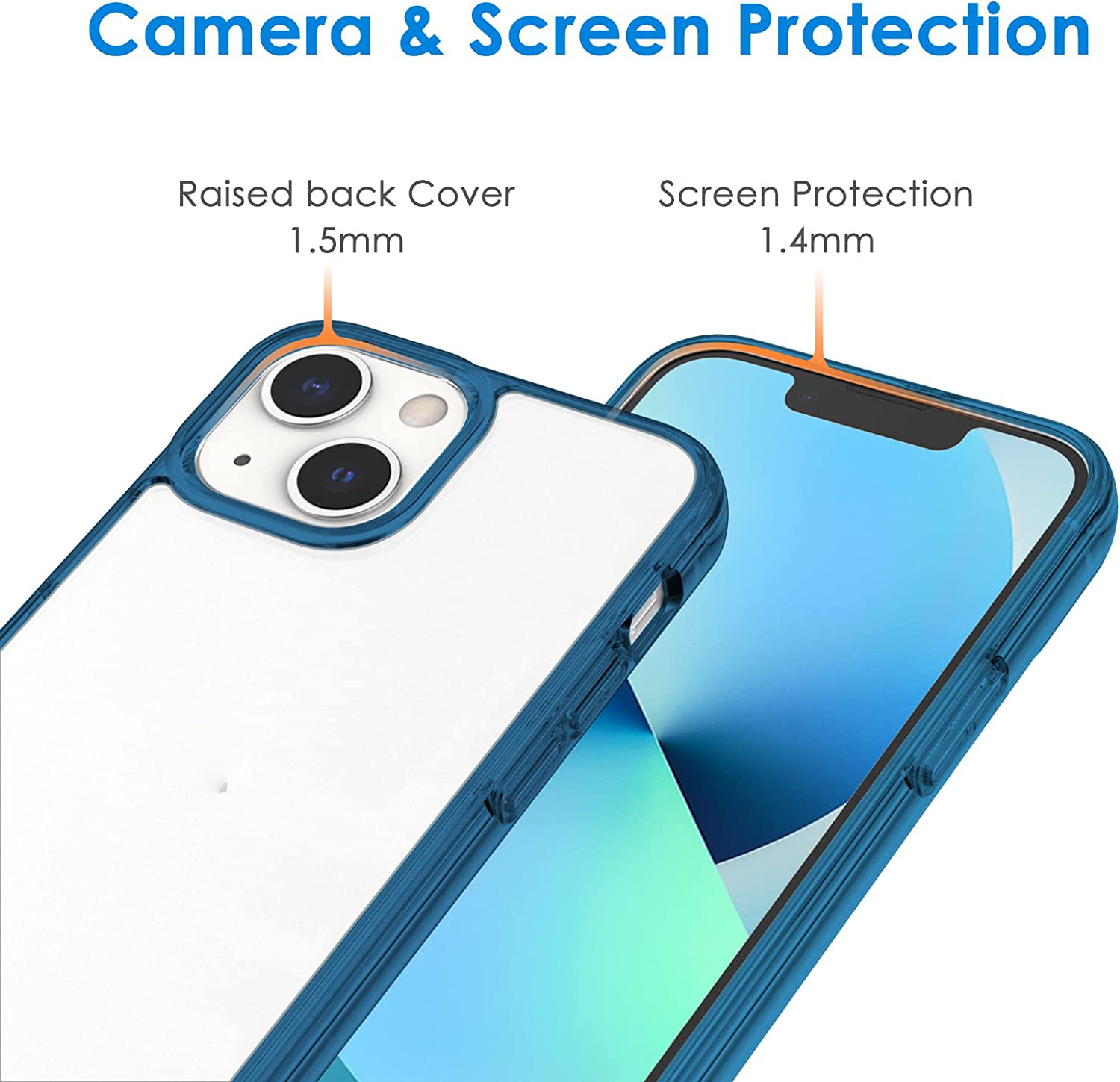Ốp lưng trong suốt viền màu cho iPhone 14 Plus hiệu Likgus Simple But Unique chống sốc, chống chịu mọi va đập - hàng nhập khẩu