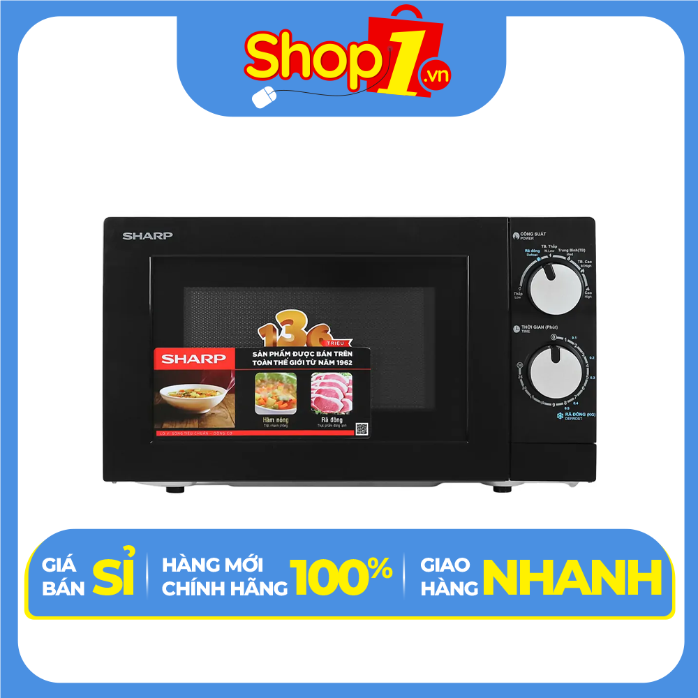 Lò vi sóng Sharp R-208VN-WS 20 lít - Hàng Chính Hãng - Chỉ Giao Hà Nội