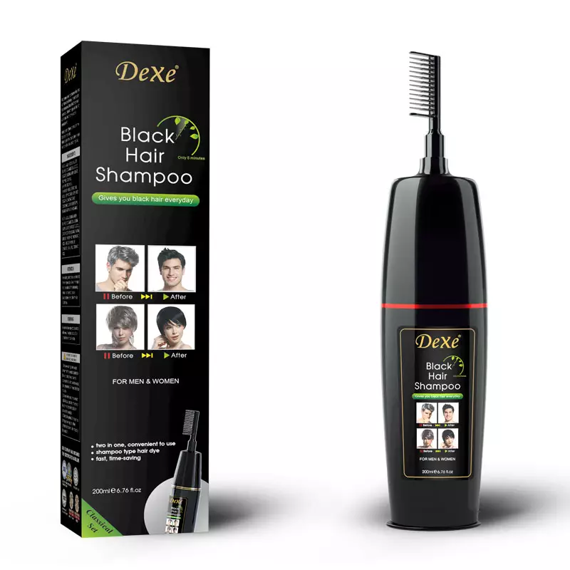 Lược nhuộm gội đen tóc thông minh chỉ 15 phút Dexe 200ml
