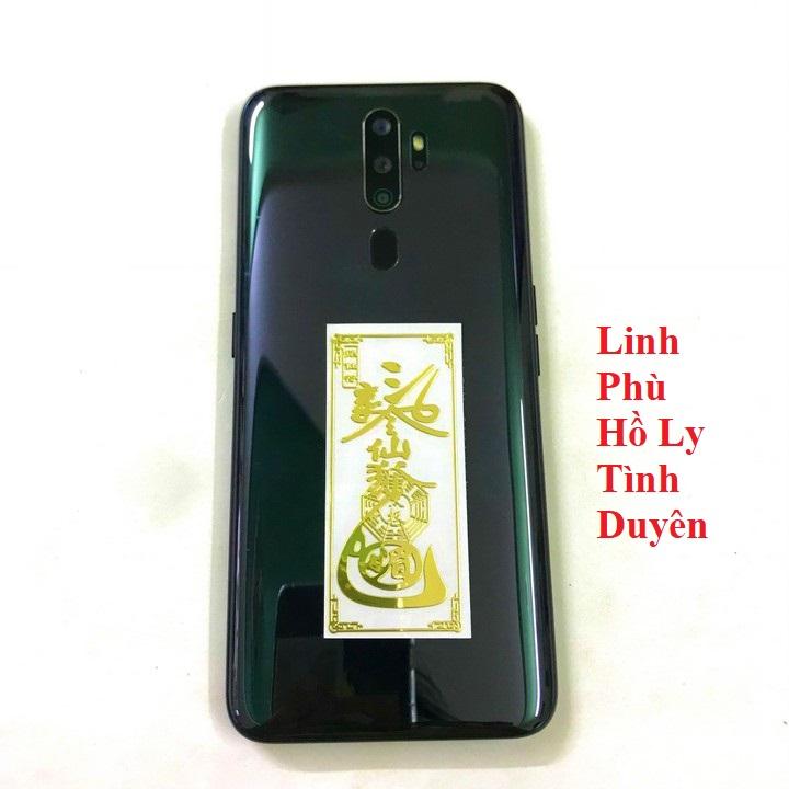 Linh Phù Tài Lộc Hồ Ly Tình Duyên , miếng dán điện thoại, laptop, để bàn ông địa, thần tài , miếng dán điện thoại, laptop