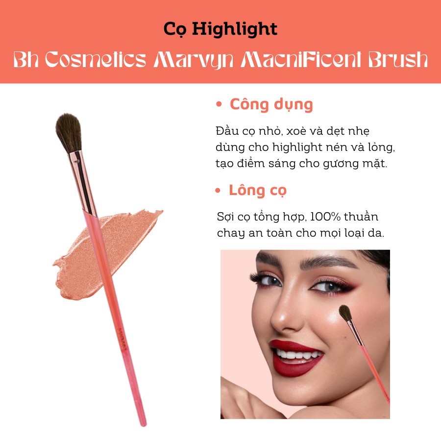 Cọ Đánh Bắt Sáng Highlight BH Cosmetics Marvyn 04