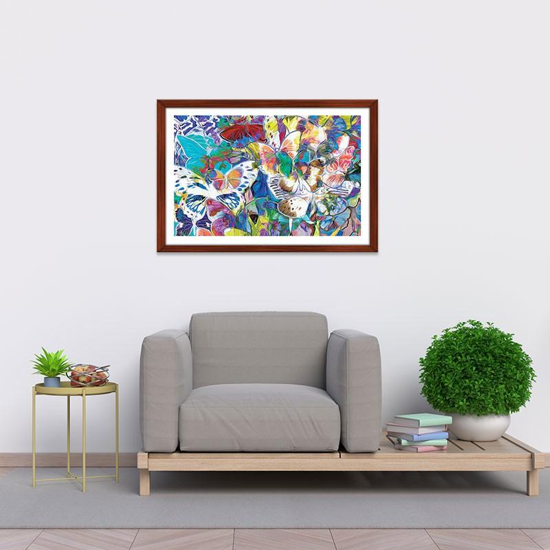 Tranh trang trí “Bướm sắc màu” | Tranh phong cảnh W4094