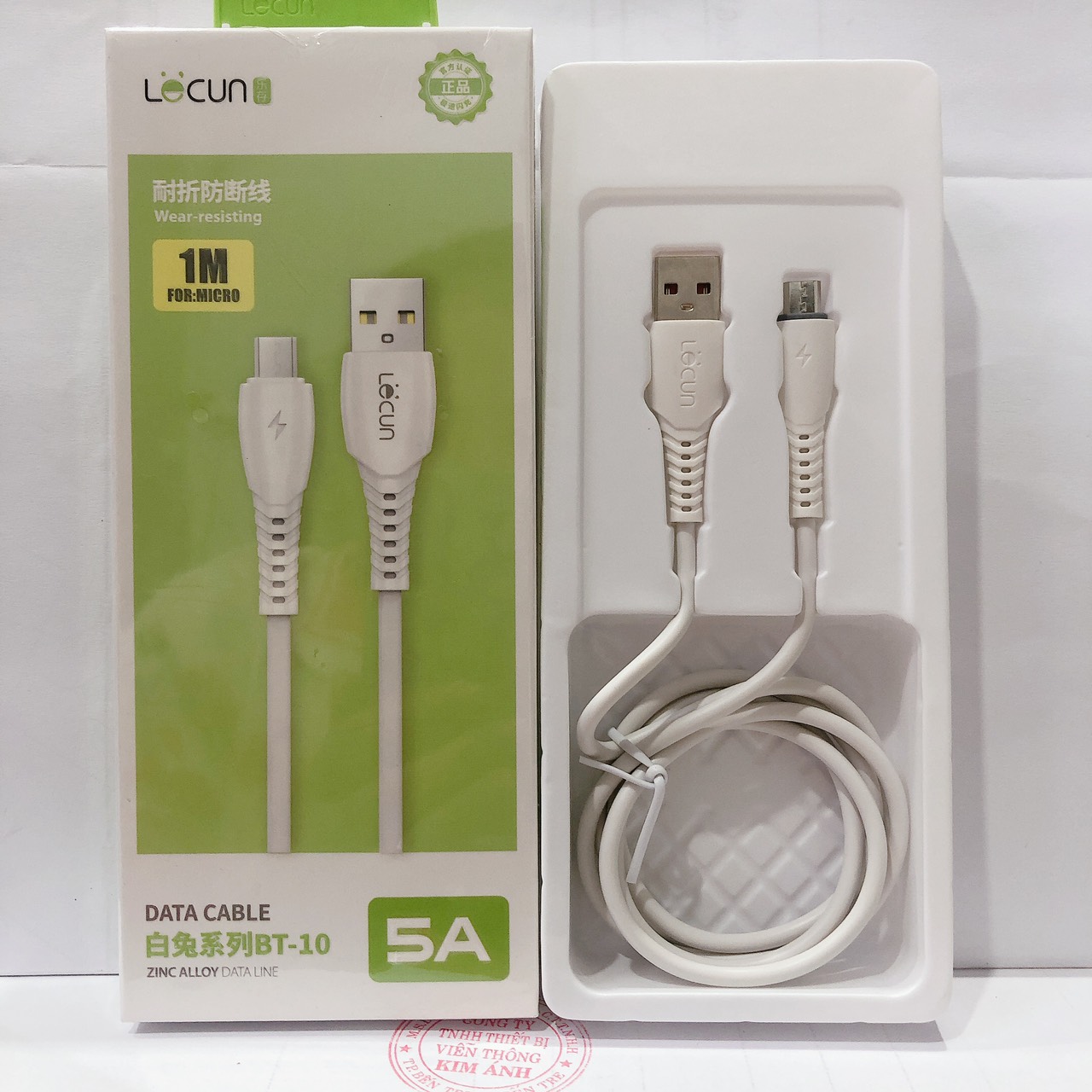 Micro- Dây sạc nhanh Lecun BT-10 dòng điện 5A chân cắm Micro , Hàng Chính Hãng bảo hành 12 tháng