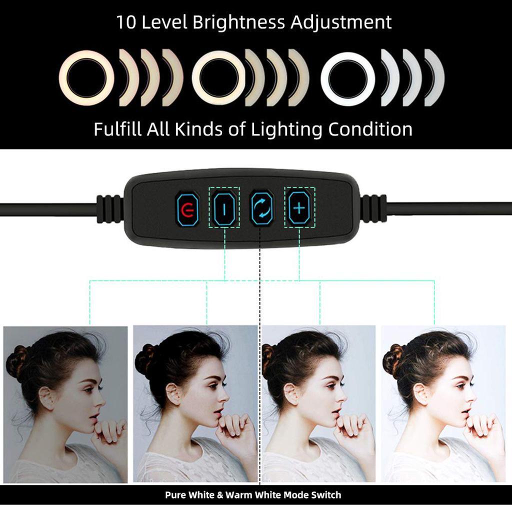 Selfie Portable LED Fill Light for YouTube Video Camera Photography