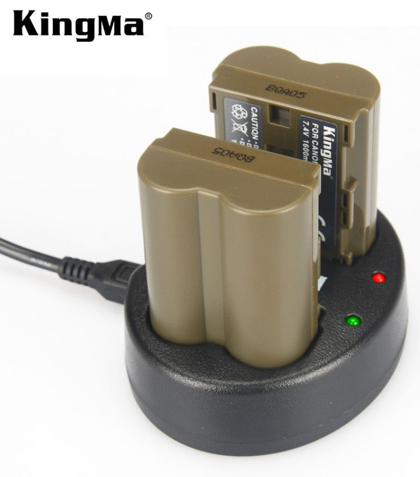 Bộ sản phẩm gồm 2 Pin + 1 Sạc KingMa BP-511A - Hàng chính hãng