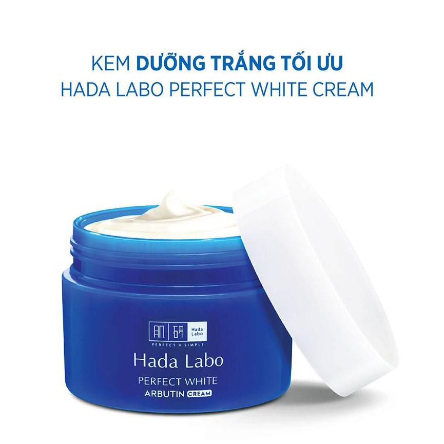 Kem Dưỡng Trắng Da Tối Ưu Hada Labo Perfect White Tranexamic Acid 1% Cream 50g