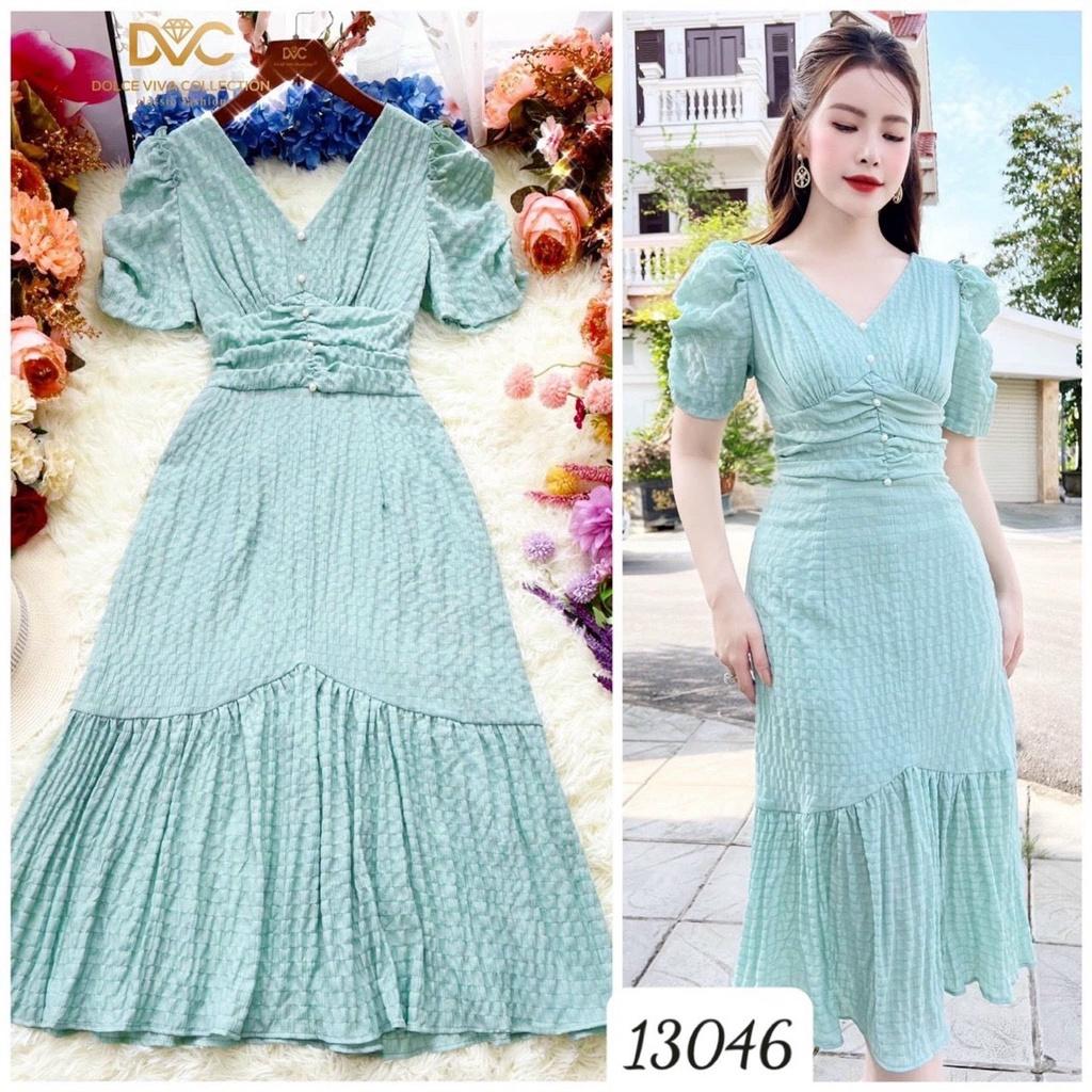 Đầm xốp nhún sang trọng nổi bật hàng chuẩn shop siêu xinh - tiểu thư sang trọng cho các nàng