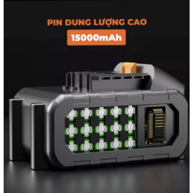 Pin máy cắt cỏ cầm tay dùng pin LAPUSEN pin dự phòng 10cell dung lượng 15000mAh bảo hành 12 tháng