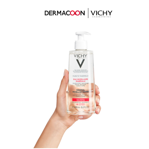 Nước tẩy trang cho da nhạy cảm Vichy Mineral Micellar Water Pureté Thermale 400ml