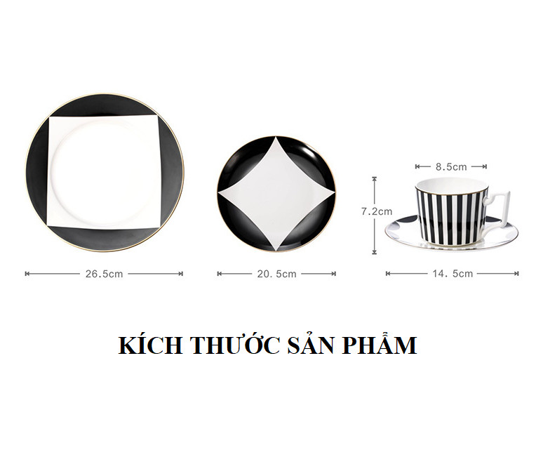 Set đĩa lót Tasaraita Dinner phong cách Châu Âu