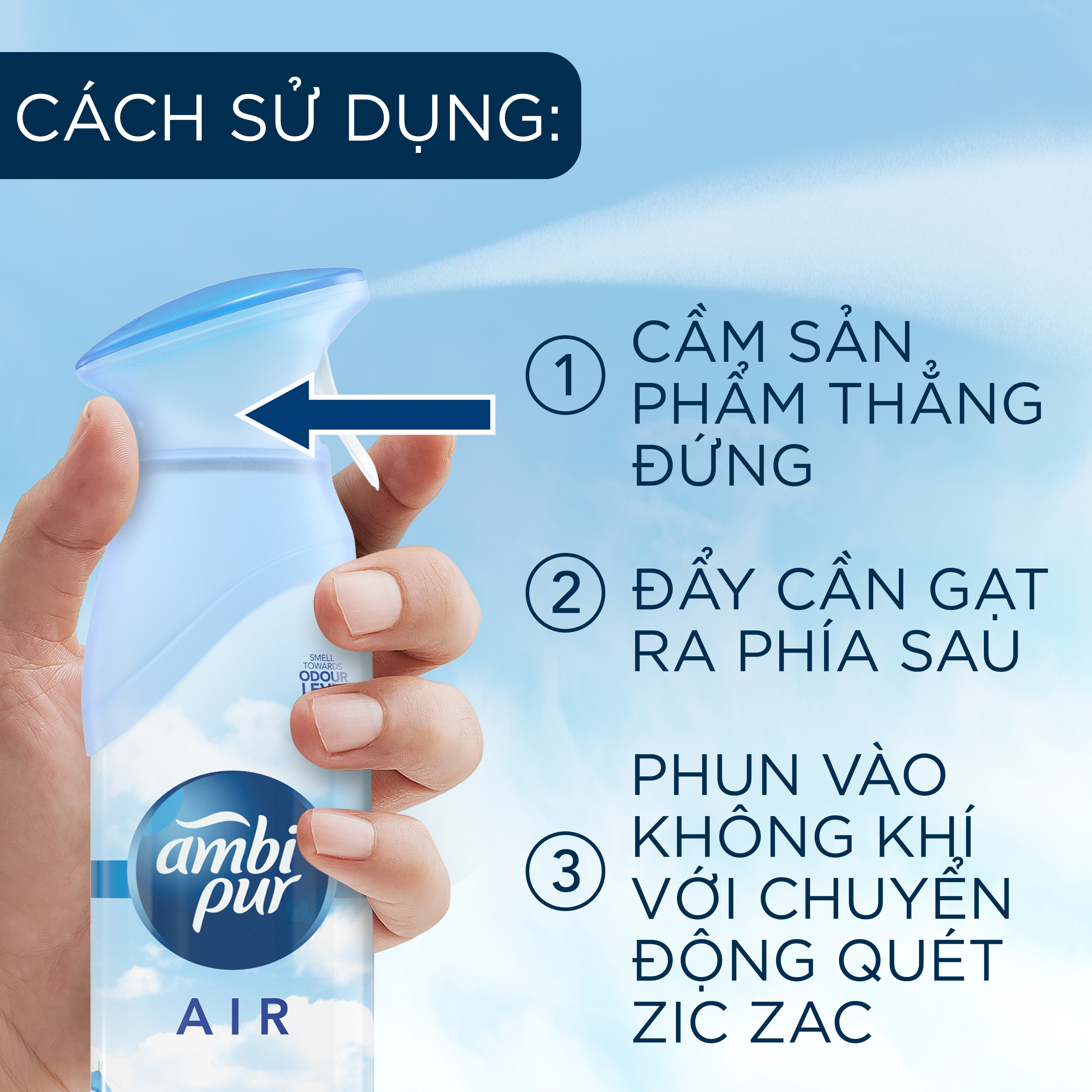 Xịt Phòng AMBIPUR Air Effect Cao Cấp Chai 275G