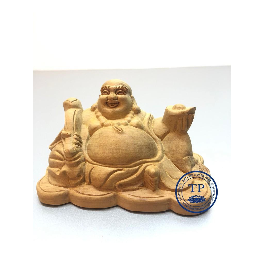 Tượng Phật Di Lặc để ô tô gỗ bách xanh thơm TM12199