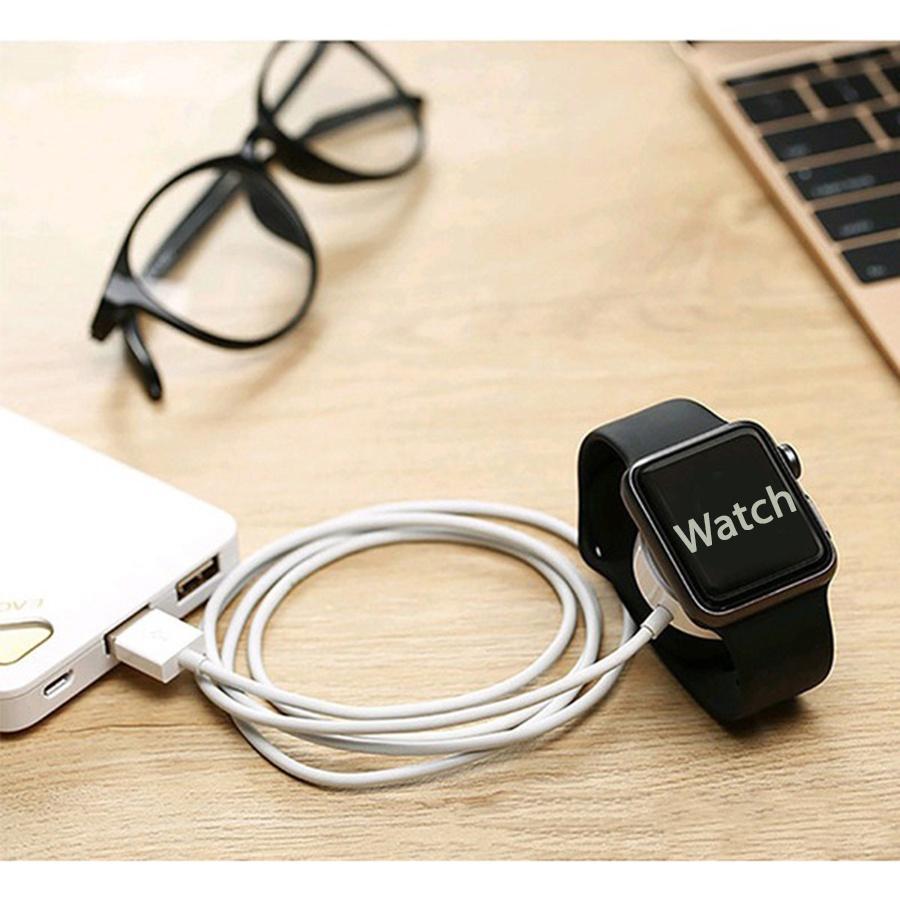 Đế dây sạc nam châm WIWU chân sạc USB-A M7  , USB Type -C M9 cho đồng hồ AppleWatch hàng chính hãng