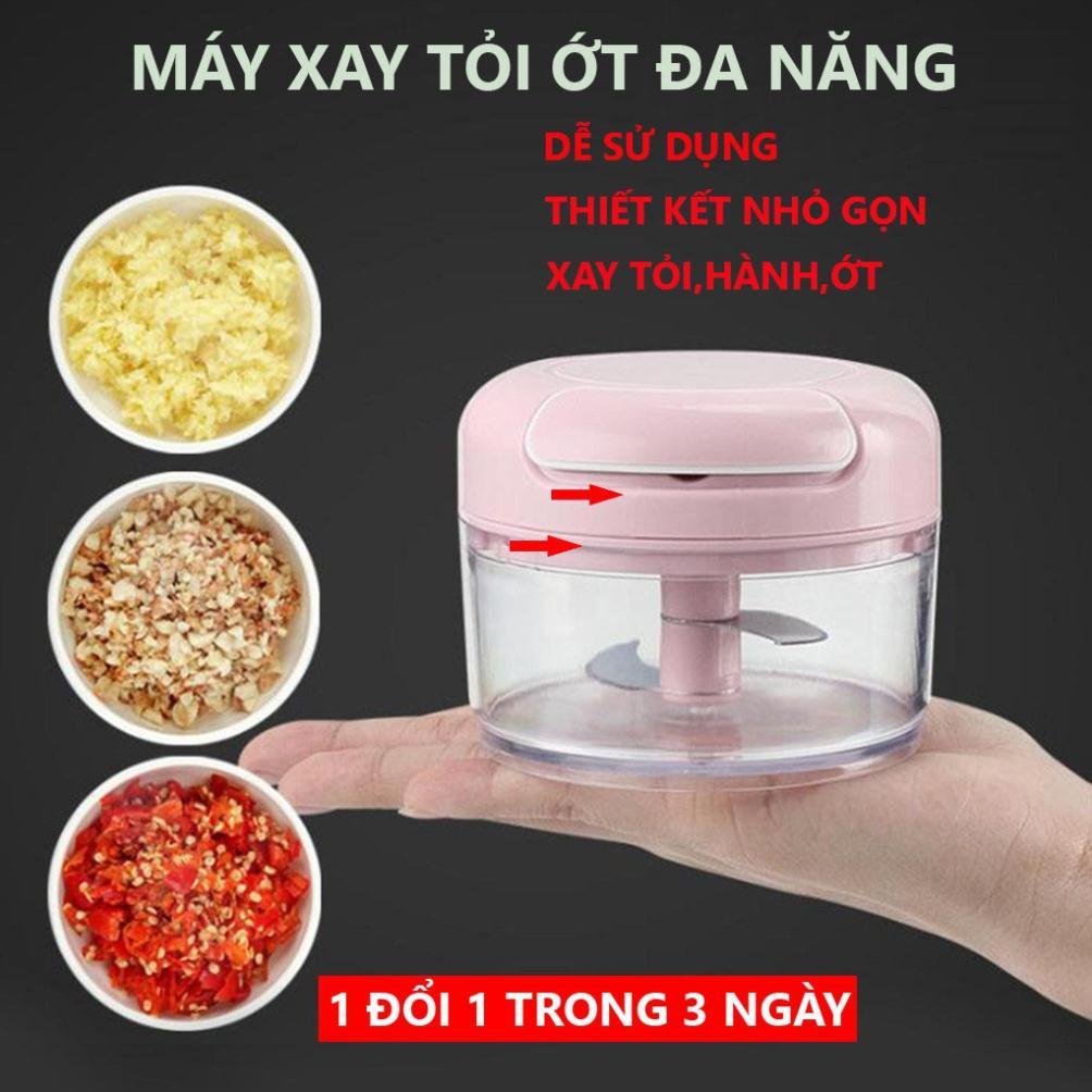 Máy xay tỏi ớt cao cấp mini cầm tay đa năng thế hệ mới tiện dụng xay mọi loại gia vị