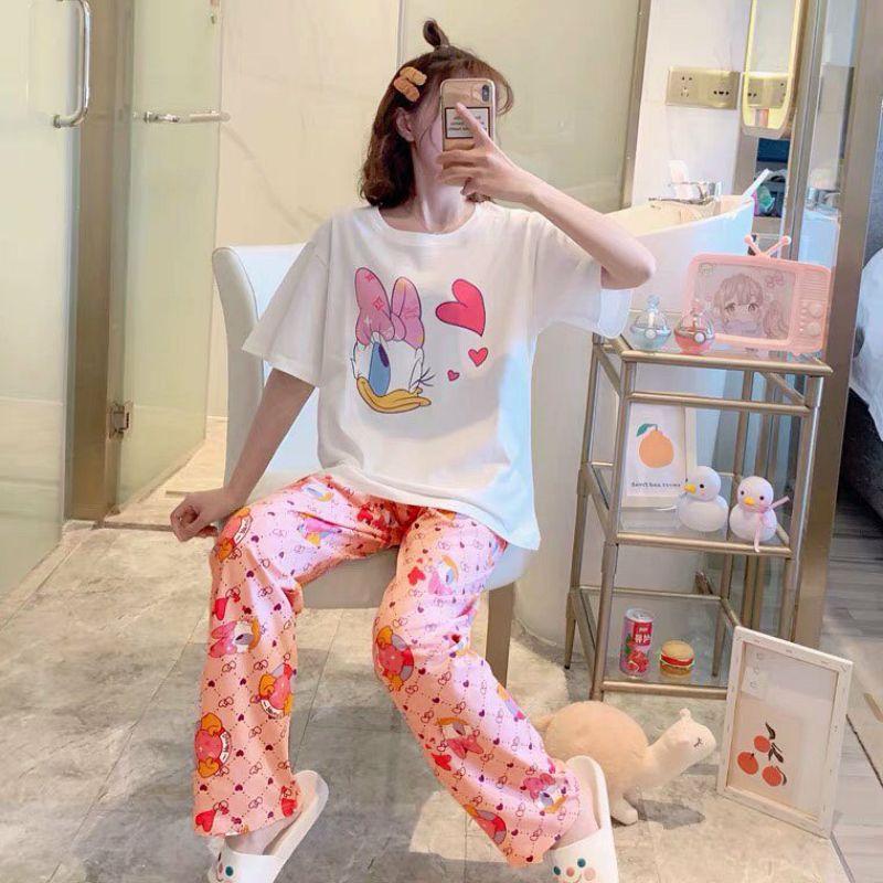 Đồ Bộ Nữ Pijama Thun Mềm Xinh Quần Dài MAVISHOP