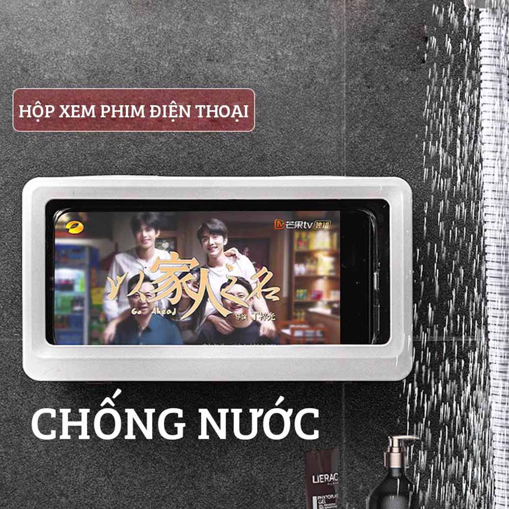 Hộp Treo Điện Thoại Nhà Tắm Dán Tường Tiện Lợi, Chống Thấm Nước, Xem Phim Trên Điện thoại