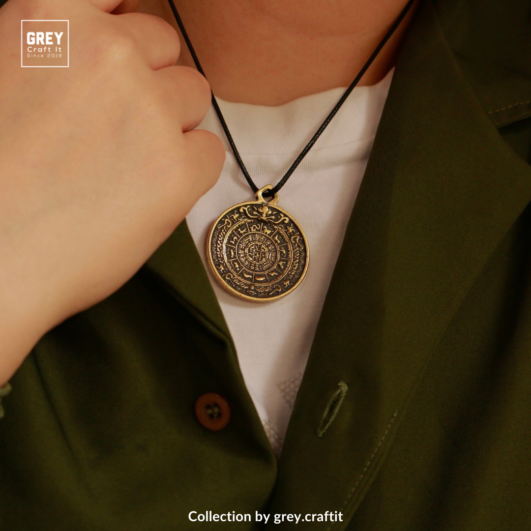 Dây chuyền Đồng xu may mắn Amulet Pendant | Sang trọng và chiêu tài lộc | Handmade & Freeship Đổi trả
