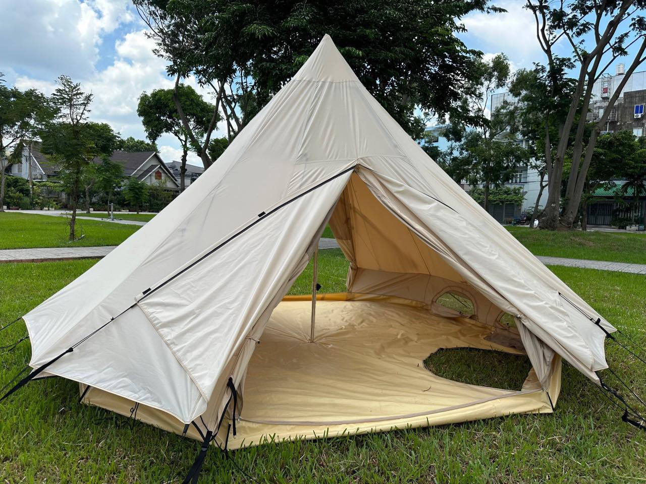 Lều Mông Cổ Glamping 8-12 người (4*4m) D- tend adventure Glamping