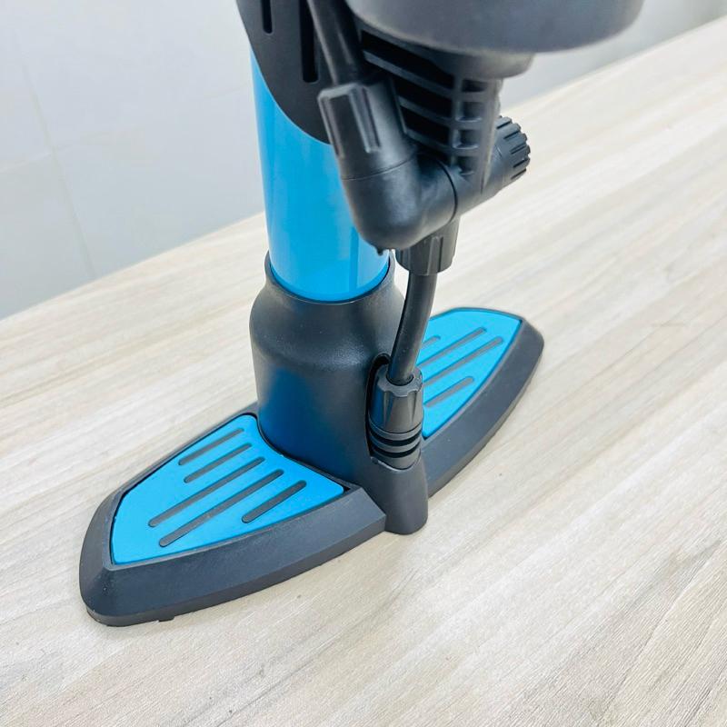 Bơm xe đạp, xe máy, ô tô thương hiệu Kirito nhật bản cao cấp mã 6038B - Bơm chân ngang KRT