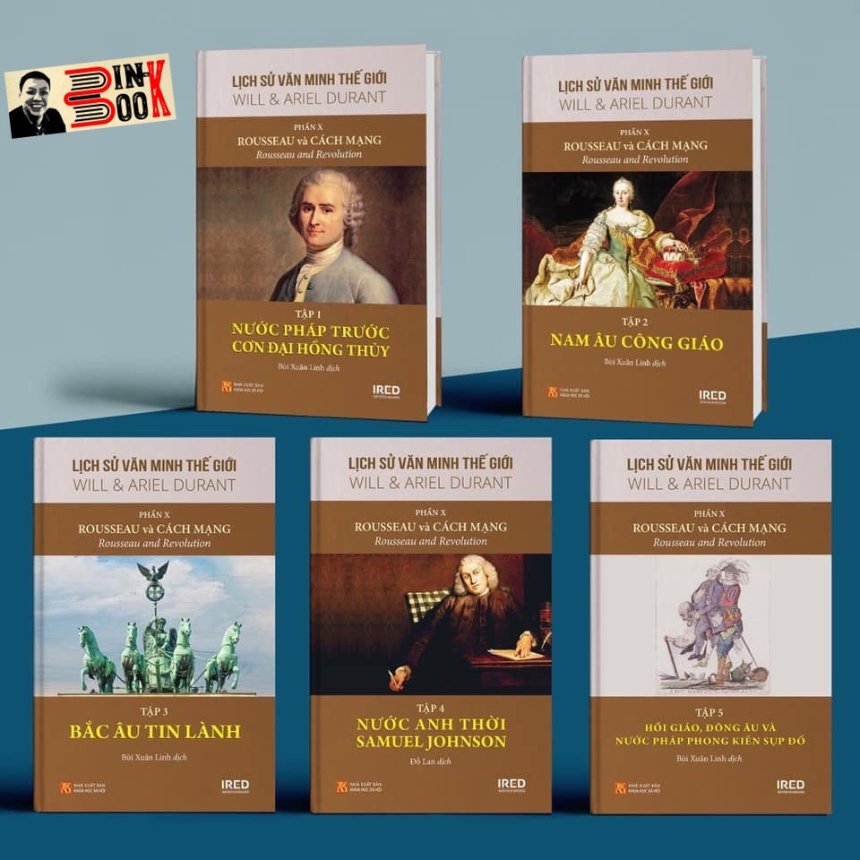 [COMBO TRỌN BỘ 6 PHẦN] – BỘ LỊCH SỬ VĂN MINH THẾ GIỚI: Phần I: DI SẢN PHƯƠNG ĐÔNG - Phần II: ĐỜI SỐNG HY LẠP - Phần III: CAESAR VÀ CHRIST - Phần IX: THỜI ĐẠI VOLTAIRE - Phần X: ROUSSEAU VÀ CÁCH MẠNG - Phần XI: VĂN MINH THỜI ĐẠI NAPOLEON