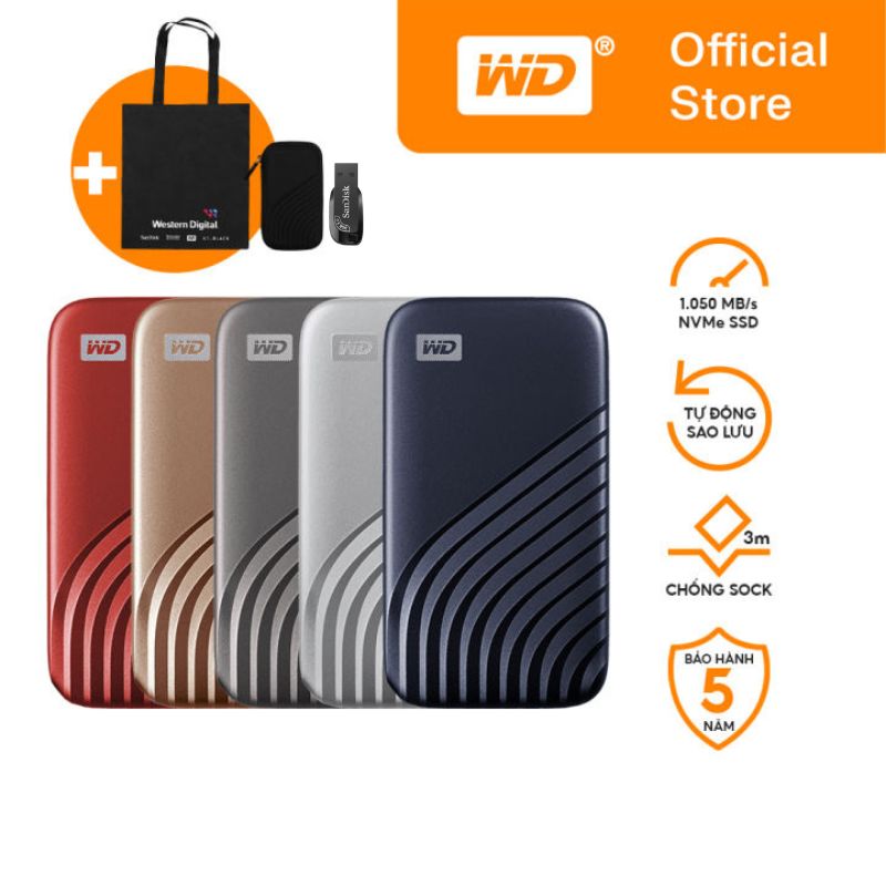 Hình ảnh Ổ Cứng Di Động WD My Passport SSD Hàng Chính Hãng