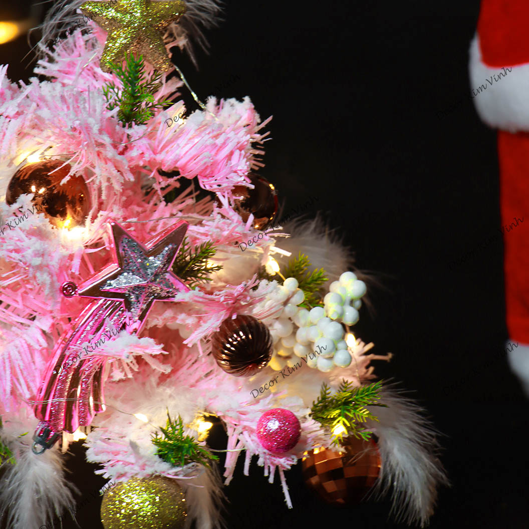 Cây Thông Nhí TH07 Cây Thông Hồng Trang Trí Giáng Sinh Cây Thông Noel