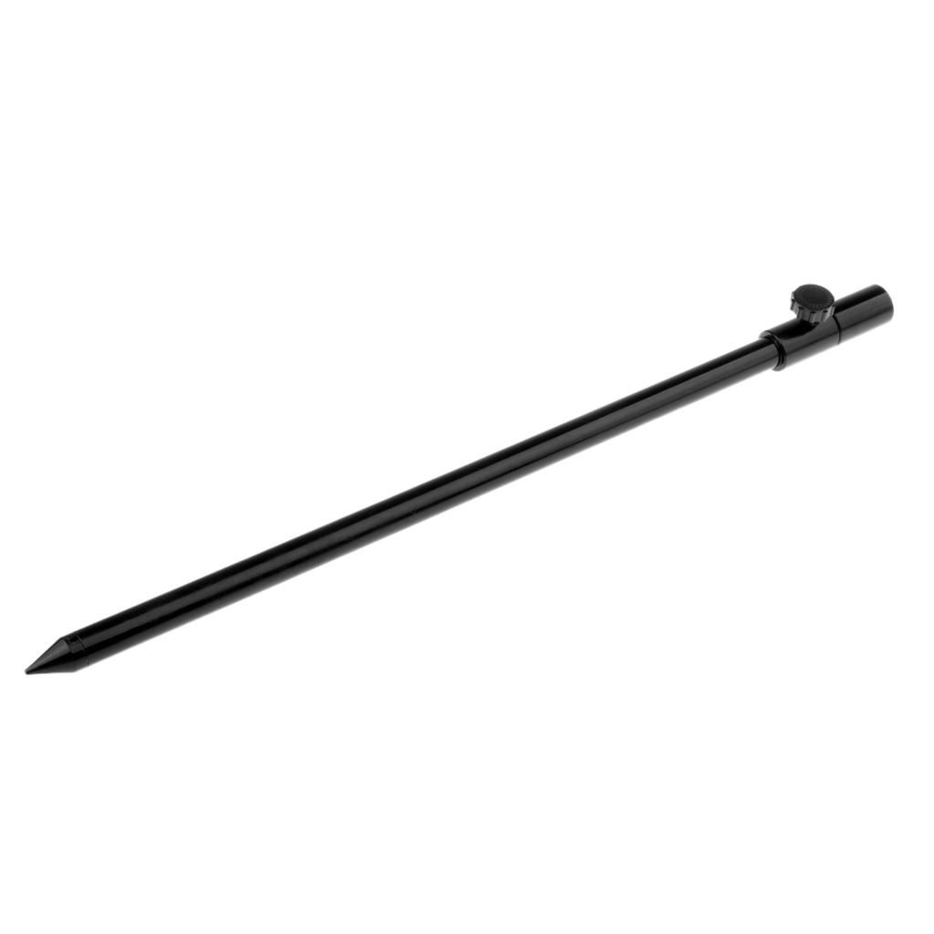 2xBlack Aluminium Alloy Carp Coarse Fishing BankSticks Bank Sticks Rod Pod