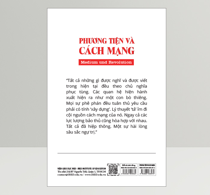 Sách IRED Books - Phương tiện và cách mạng (Medium Und Revolution) - Peter Trawny