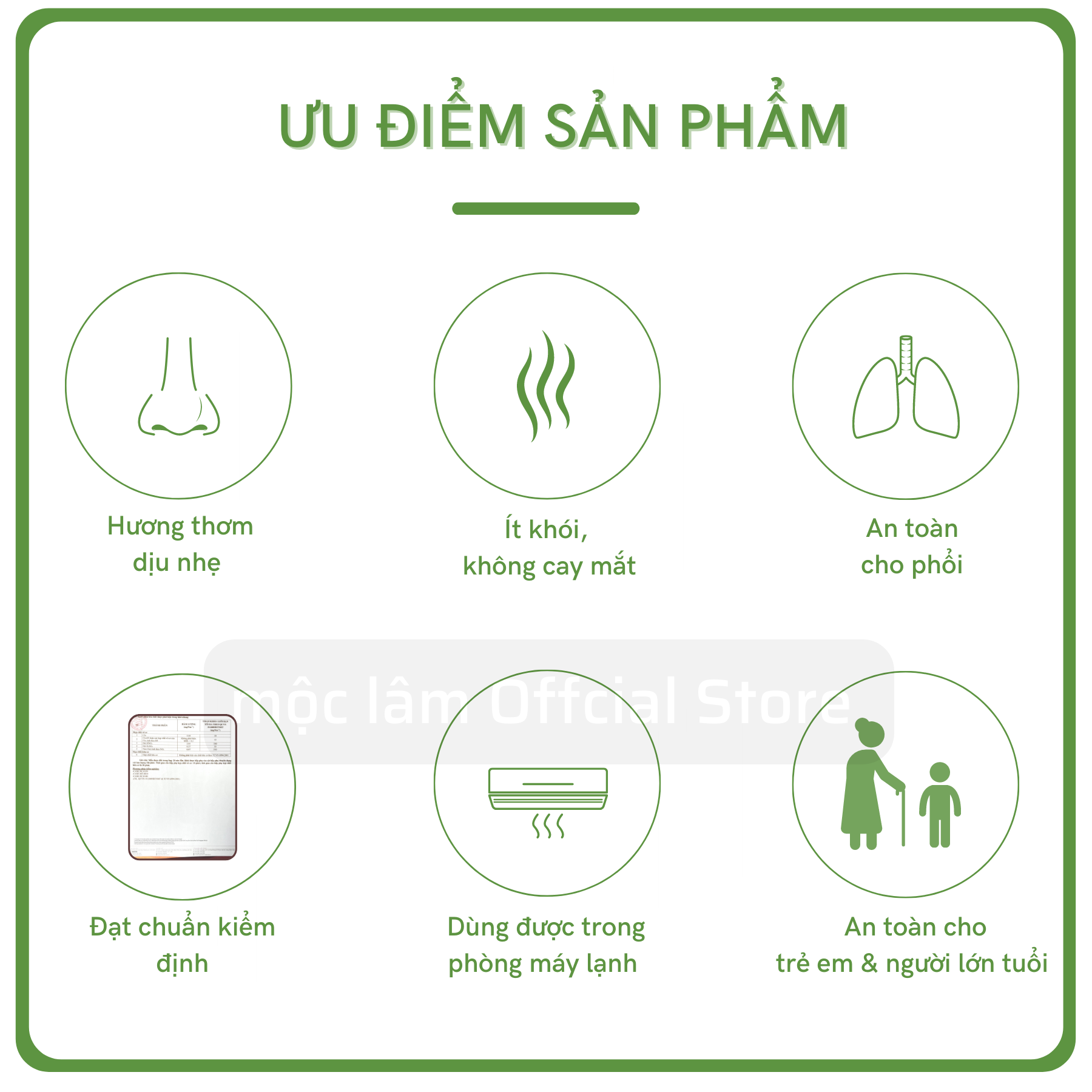 Nhang Sạch Đàn Hương MỘC LÂM 29cm 500cây, Nhang Thơm, Ít Khói - Ít Tàn, Hương Thơm Dịu Ngọt Tự Nhiên