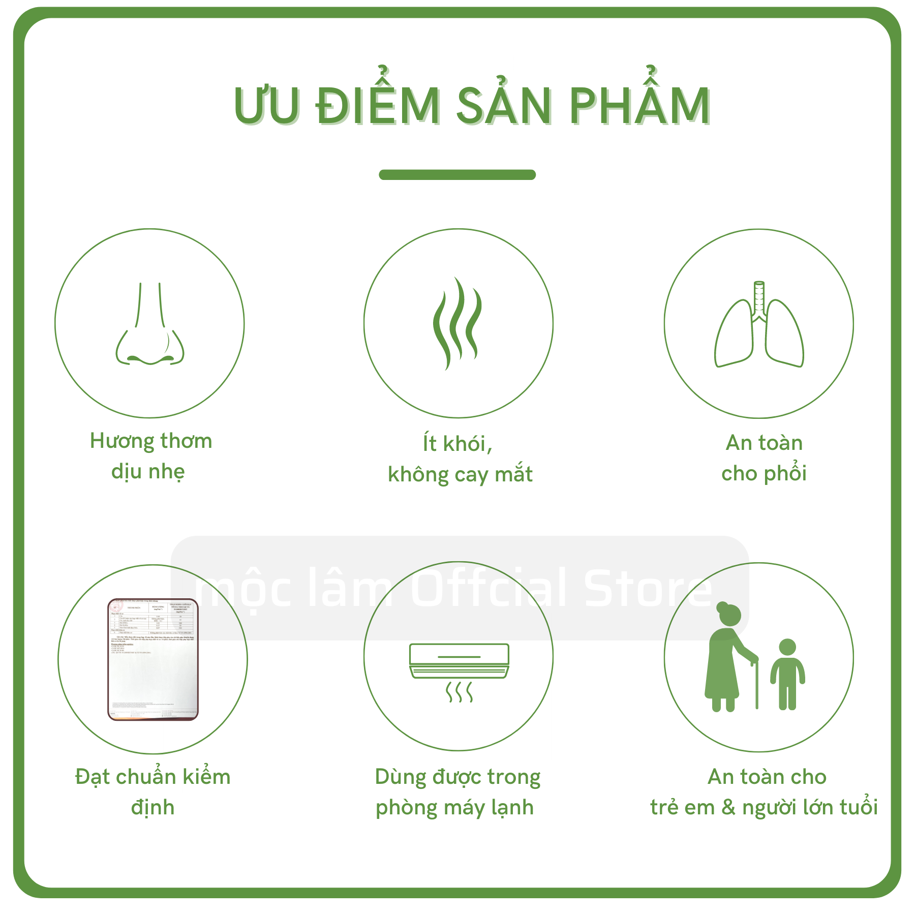 [HỘP 500 cây] Nhang Sạch Đàn Hương 29cm - MỘC LÂM - Ít Khói - Hương thơm dịu ngọt - Nhang thiên nhiên