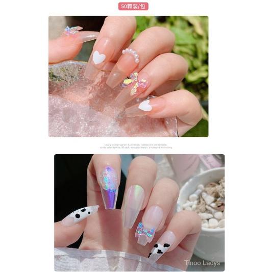 Charm nơ nơ trang trí móng, phụ kiện trang trí nail