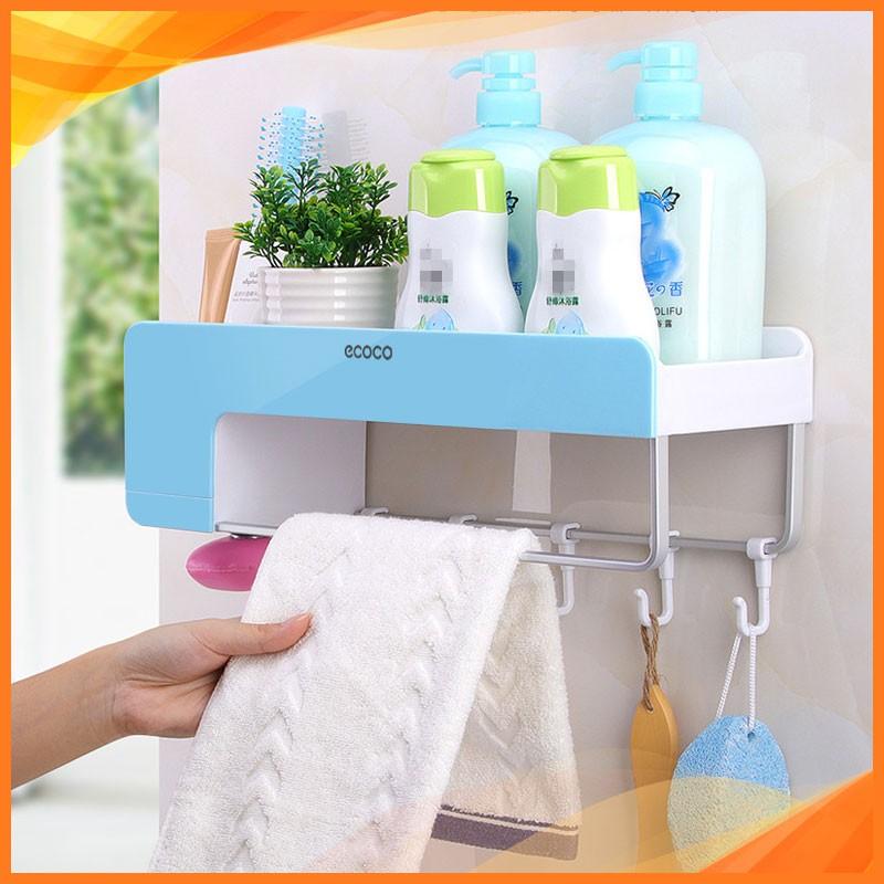 Kệ đựng đồ nhà tắm kết hợp treo khăn 9232