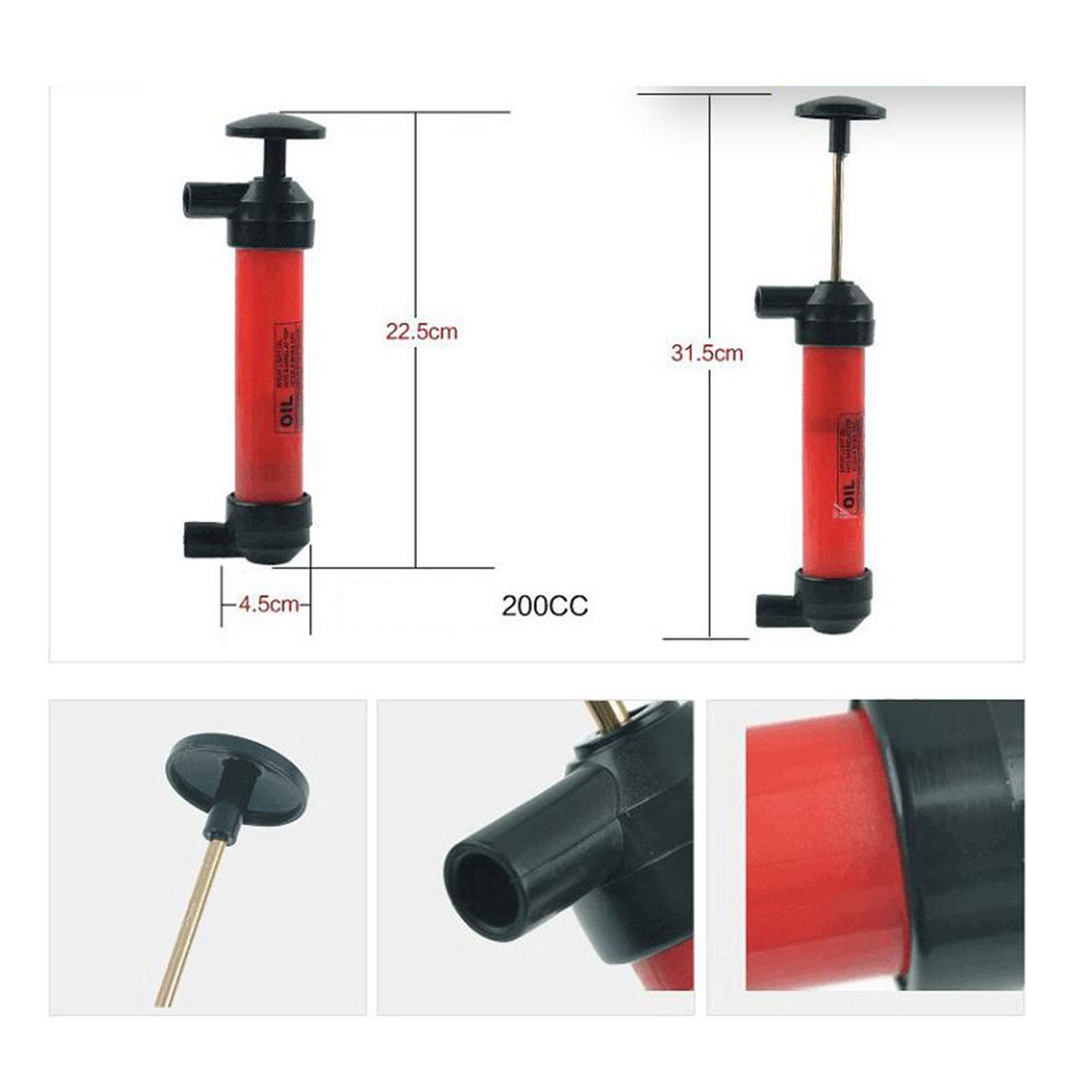 Siphon Fuel Transfer Pump Kit 5L/Min with Tube Connector 200cc Fits for Petrol Liquid