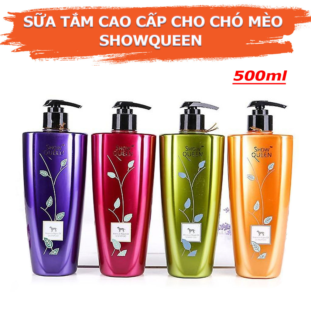 Sữa Tắm Cao Cấp Cho Chó Mèo Showqueen Chai 500ml