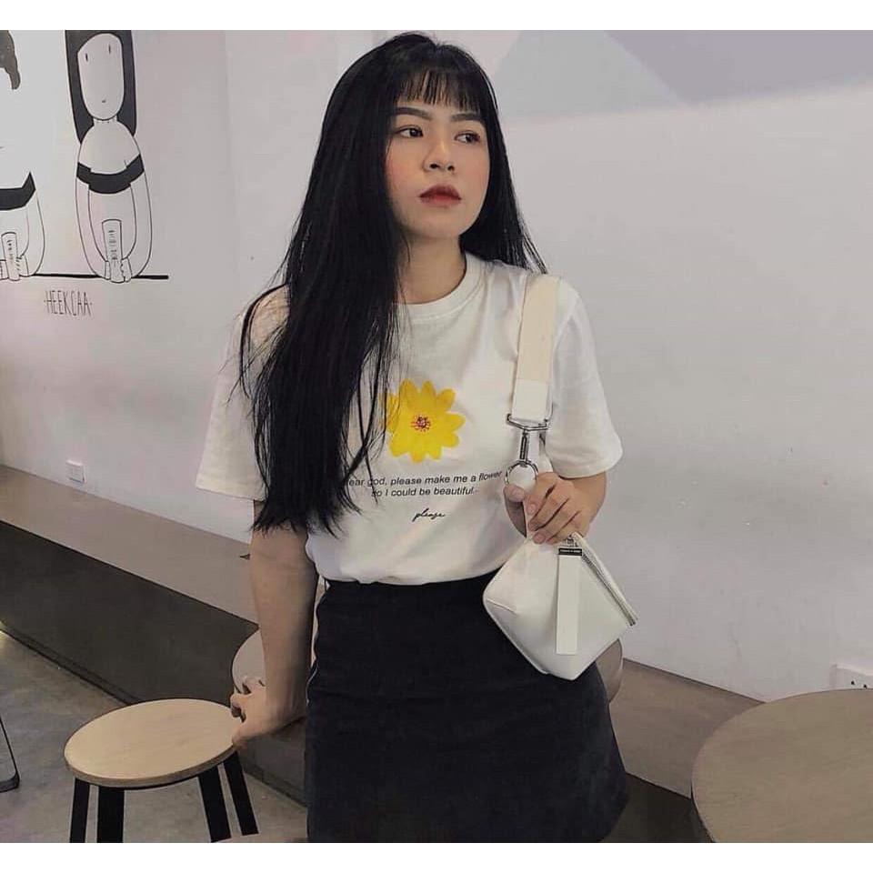 Áo thun nữ hoa hướng dương