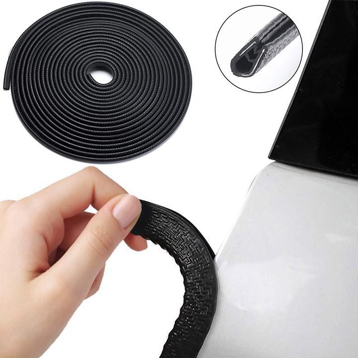 Nẹp viền chữ U cao su lõi thép trang trí và chống xước nẹp viền cánh cửa ô tô cuộn 15 mét