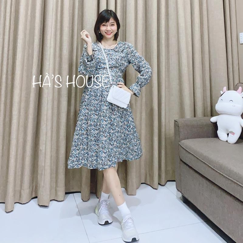 Đầm hoa vintage nhẹ nhàng dễ thương