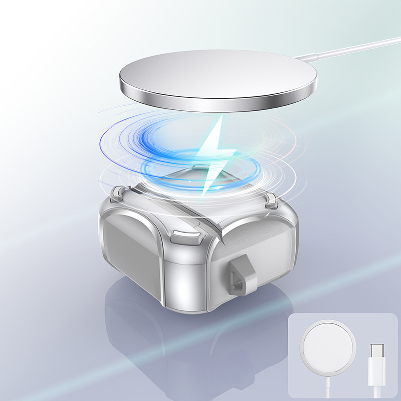 Ốp Case có chân đế đỡ điện thoại, Khóa Nắp, Hỗ trợ sạc ko dây cho Airpods 3 - Hàng Chính Hãng