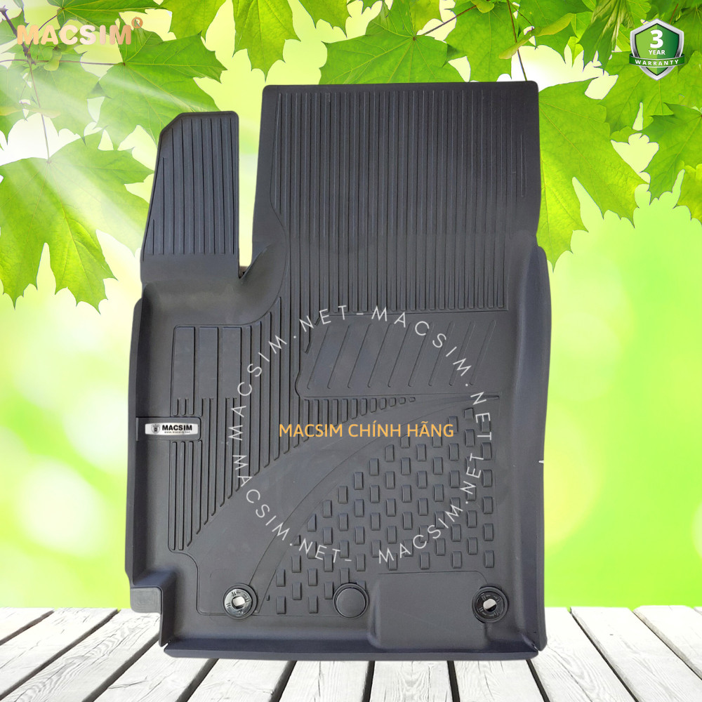 #Seltos, Thảm lót sàn ô tô nhựa TPE Silicon KIA Seltos 2019+  Black Nhãn hiệu Macsim